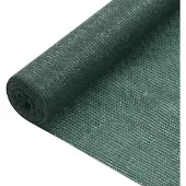 vidaXL Panneau de clôture vert 2x25 m HDPE 75 g/m