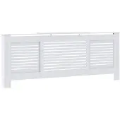 vidaXL Habillage de radiateur MDF blanc 205 cm