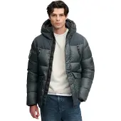 Superdry City Baffle Parka Parka Vert M Homme