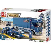 Sluban Blocs Formule 1 Camion avec bolide 641 pièces. 45116 GAZELO