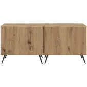 vidaXL Meuble TV en bois imitation chêne artisanal