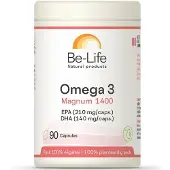 Be-Life Oméga 3 Magnum 1400 90 pc(s) Capsule(S)