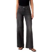 Levi's 318 Tailored Wide Leg Jeans Noir 30 / 32 Femme
