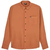 Quiksilver Motherfly Solid Long Sleeve Shirt Marron M Homme