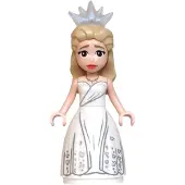 LEGO Minifigurine Glinda - Mini-poupée, robe blanche, jupe ample (wck029) – neuve