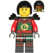 LEGO Minifigurine Samouraï X (Nya) - Accessoire, Cheveux – Ninjago (njo0271) – Neuf