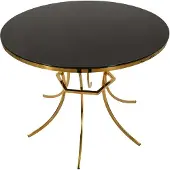 Dmora Dasozama - Table Fixe, 100x100x80h cm Transparent, 2 Places