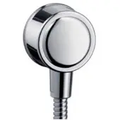 Hansgrohe raccords de tuyaux. FIXFIT C MONTREUX avec clapet anti-retour nickel brossé