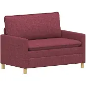 vidaXL Ensemble de canapés, 2 pièces, tissu bordeaux