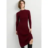 Pepe Jeans Anna Long Sleeve Long Dress Rouge M Femme