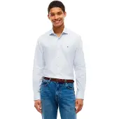 Tommy Hilfiger Mw0mw44738 Long Sleeve Shirt Blanc 44 Homme