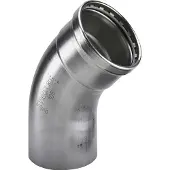 Viega Sanpress Inox XL Courbure 45° 76,1 Acier inoxydable/brillant, 482688