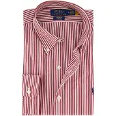 Ralph Lauren Chemise lie de vin / blanc