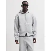 Jack & Jones Legacy Full Zip Sweatshirt Gris S Homme