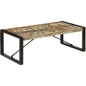 vidaXL Table basse 120x60x40 cm Vieux bois massif