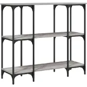vidaXL Table console sonoma gris 102x35x90 cm bois d'ingénierie