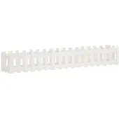 vidaXL Lit surélevé design clôture à lattes blanc 200x30x30 cm pin massif