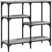vidaXL Table console sonoma gris 80x29x75 cm bois d'ingénierie