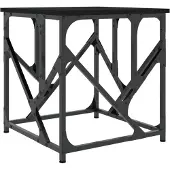 vidaXL Table basse noire 45x45x47,5 cm Bois composite