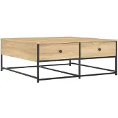 vidaXL Table basse chêne Sonoma 100x99x40 cm Bois composite