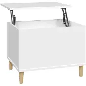 vidaXL Table basse blanche 60x44,5x45 cm Bois composite