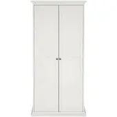 Ebuy24 Armoire 2 portes - Armoire blanche 60,5x200,56h cm