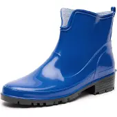 Ladeheid Bottes courtes en caoutchouc pour femmes LA-930 (bleu, 38)