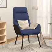Prolenta Maison Exclusive - Fauteuil relax bleu tissu