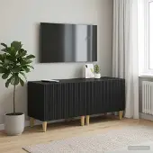 Prolenta Maison Exclusive - Meuble TV noir en bois composite