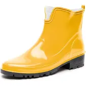 Ladeheid Bottes courtes en caoutchouc pour femmes LA-930 (jaune, 37)