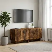Prolenta Maison Exclusive - Meuble TV en bois imitation chêne fumé