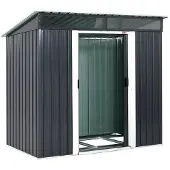 Gardebruk Abri de jardin anthracite avec fenêtres