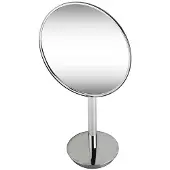 Bemeta Miroir cosmétique simple face, diamètre 215 mm, sur pied, chromé