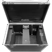 OEM Flight Case, rembourrage protecteur, design pratique, noir