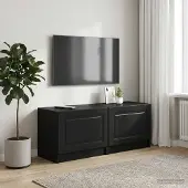 Prolenta Maison Exclusive - Meuble TV noir en bois composite