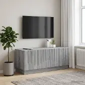Prolenta Maison Exclusive - Meuble TV Sonoma, en bois stratifié gris