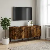 Prolenta Maison Exclusive - Meuble TV en bois imitation chêne fumé
