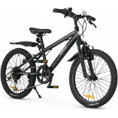 Deryan VTT pour enfant 20 pouces – Réglable – Noir