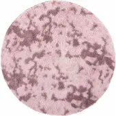 Syfax Tapis Shaggy à poils longs NAVARRA rose poudré 200x200 cm