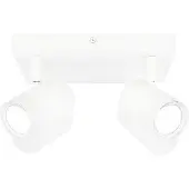 LEDVION Spot LED Plafond Blanc 4 spot Carre GU10 3W blanc froid