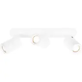 LEDVION Spot LED Plafond Blanc 3 spot Rectangulaire GU10 3W blanc froid