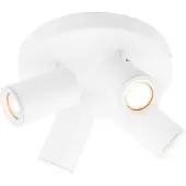 LEDVION Spot LED Plafond Blanc 4 spot Carre GU10 3W blanc froid