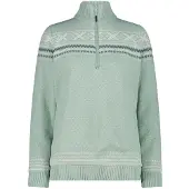 CMP Pull 1/2 zip en maille femme WP