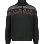 CMP Pull en tricot à col zippé