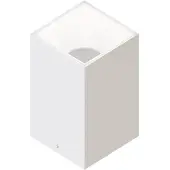 LEDVION spot LED en saillie blanc carre douille GU10 sans ampoule dimmable