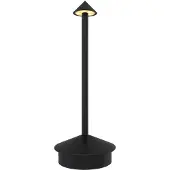 LEDVION Lampe de Table LED Rechargeable Noir Mat 40 Lumens 2700K-5000K