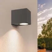LEDVION Applique murale 35W douille GU10 sans ampoule IP54 dimmable cube
