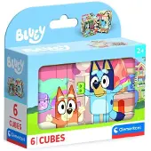 Clementoni CLE Cubi klocki 6 - Bluey 40662