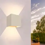 LEDVION applique extérieure bidirectionnelle beige 3W IP54 dimmable Up Down