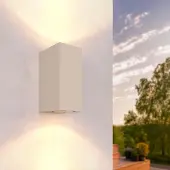 LEDVION applique extérieure Cube Beige beige GU10